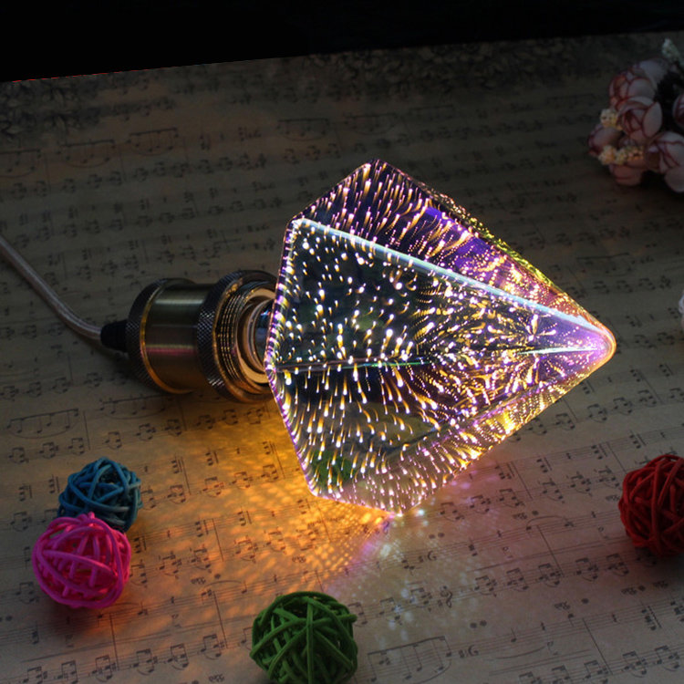 Светодиодная лампа led ромб фиолетовая